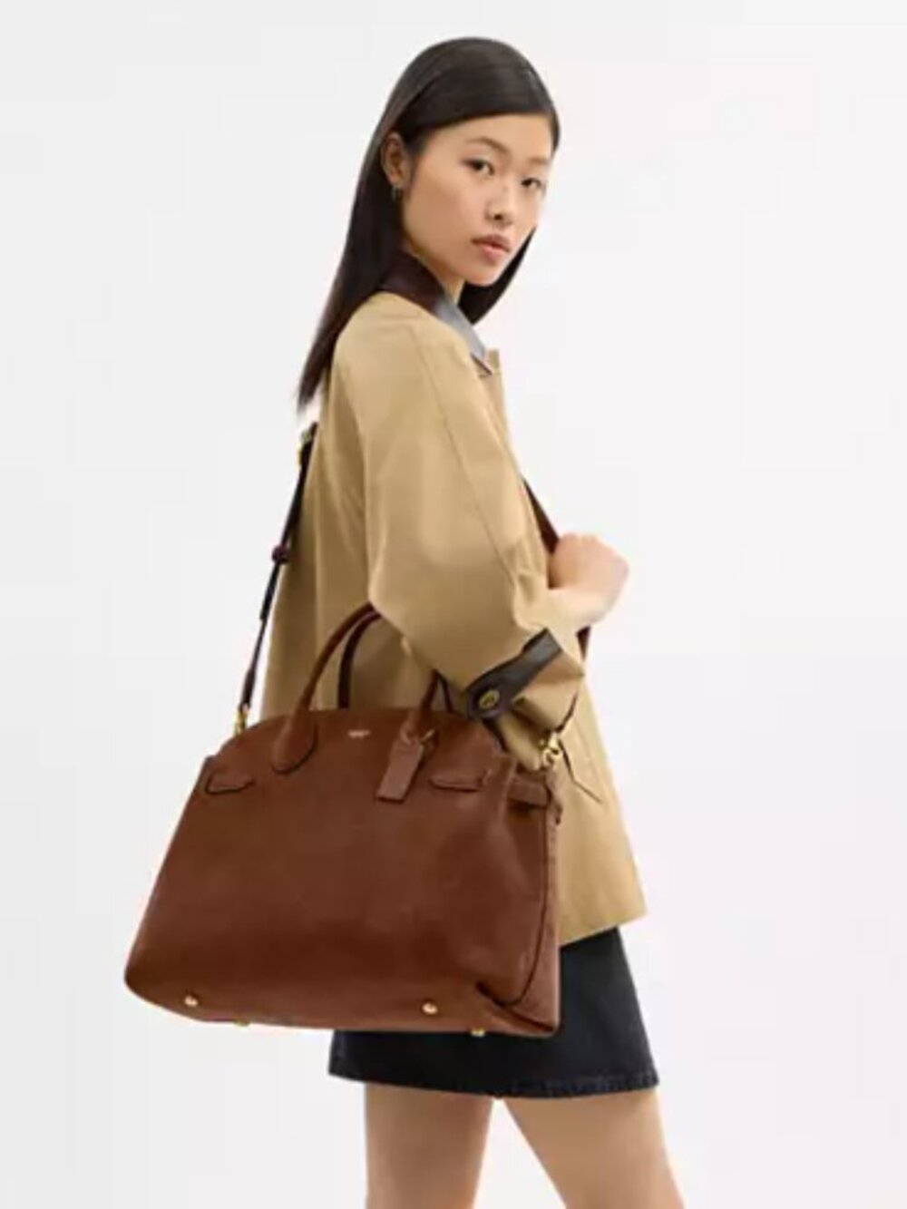 Coach Soft Empire Carryall Bag 40, Warm Brown.